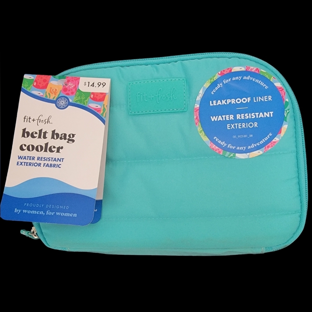 Teal Fit and Fresh Belt Bag Cooler.